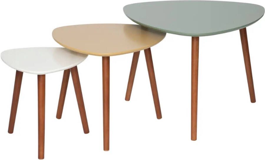 Atmosphera Design Miléo Set van 3 bijzettafels Multi