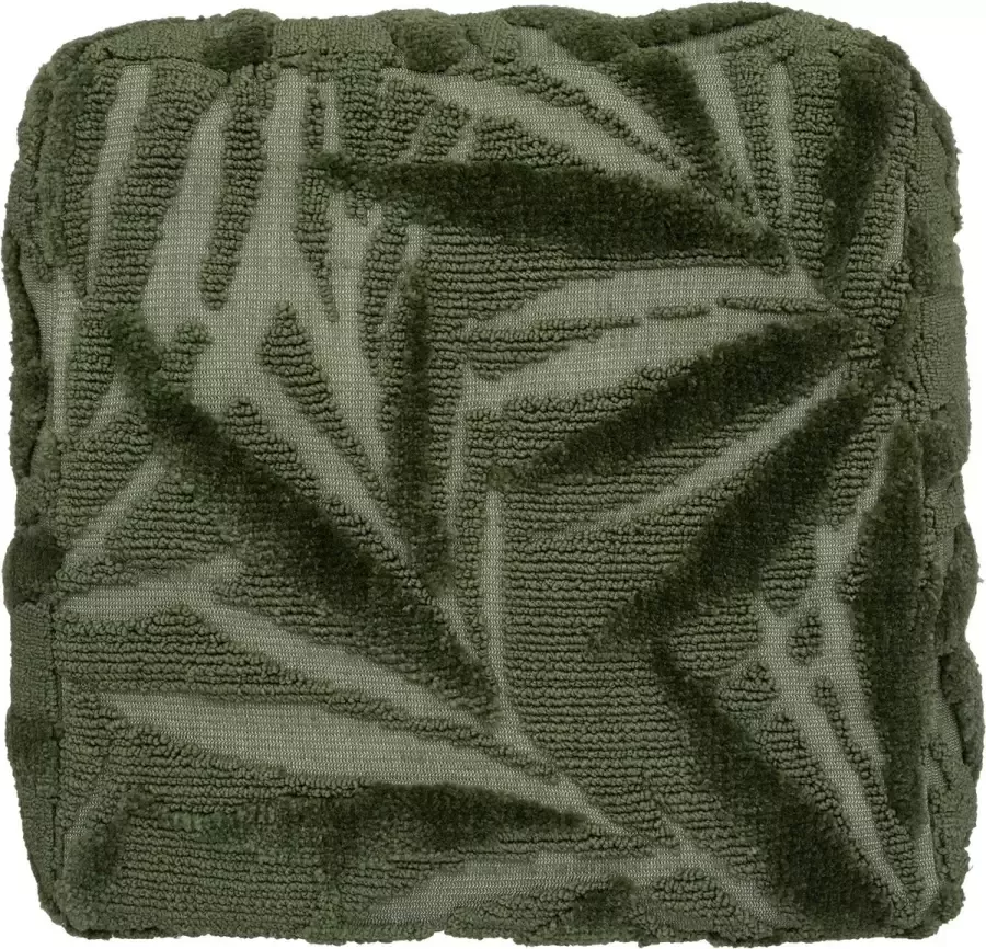 Atmosphera Miska vloerkussen Poef groen 48 x 48 x 14 cm