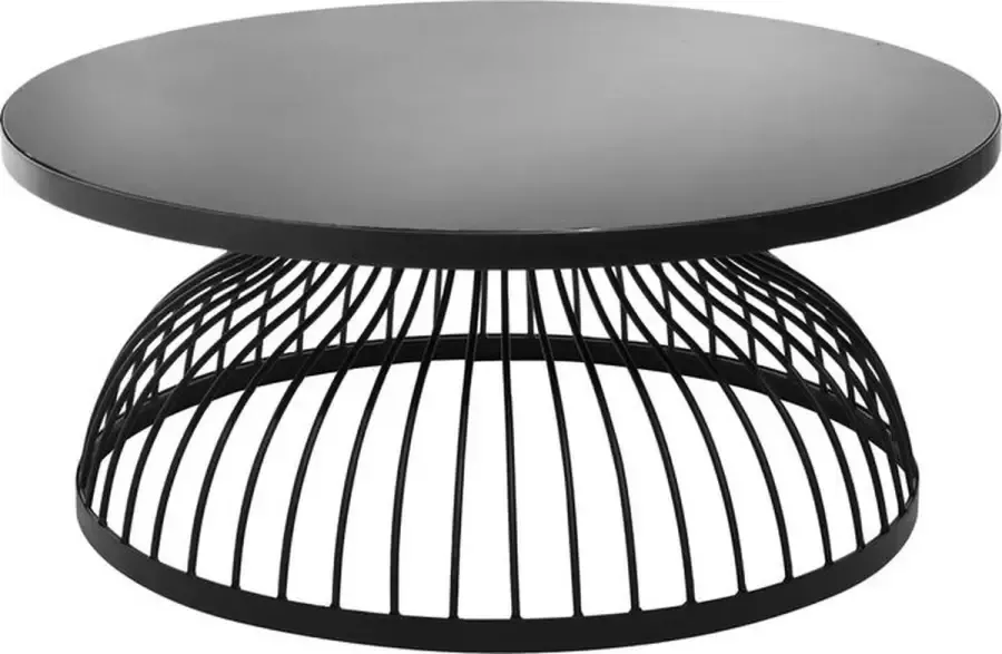 Atmosphera salontafel glas 90 cm zwart