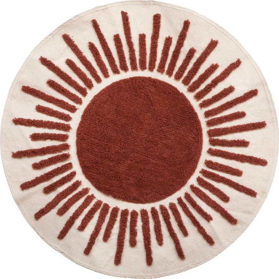 Konges Slöjd Atmosphera Vloerkleed Tapijt Alia Dia 90 cm Getuft patroon- Rond