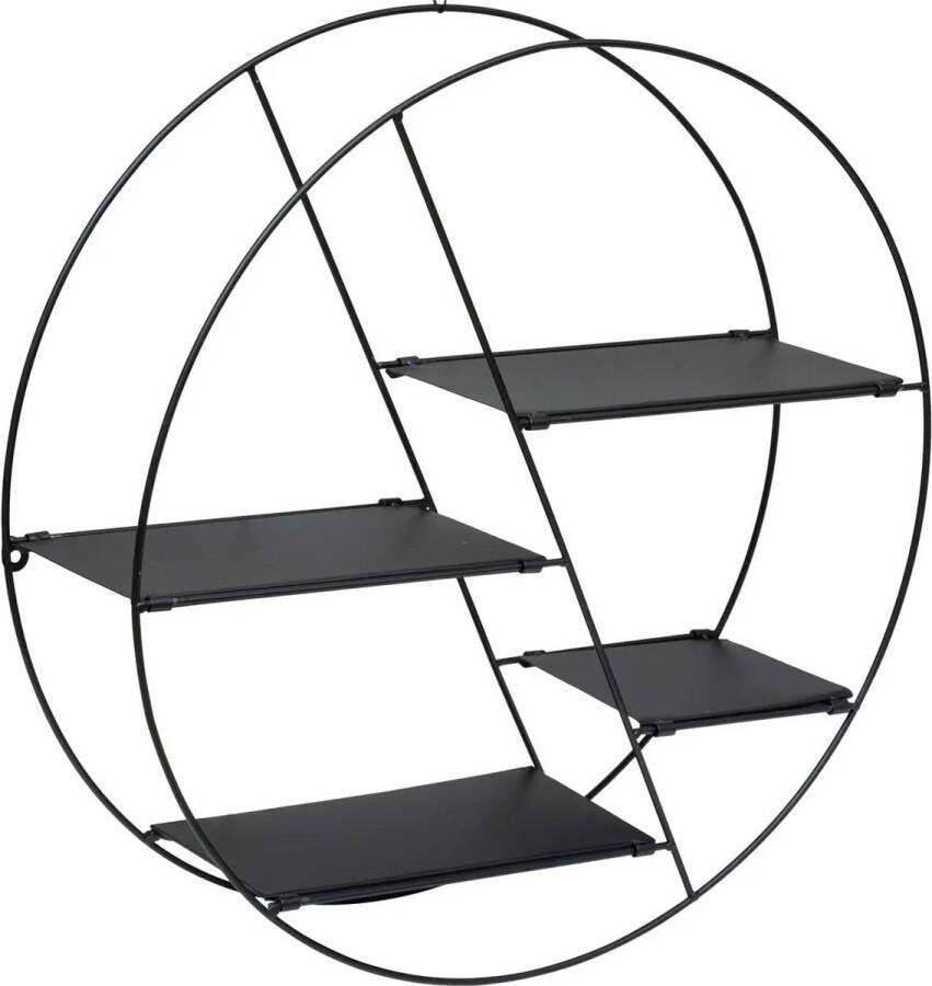 Atmosphera Wandplank Rond D50cm Zwart - Foto 2