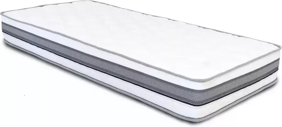 A.T.O.M Matras 80x210x25 cm koudschuim 7-zone pocketvering met luxe 3D bamboo tijk