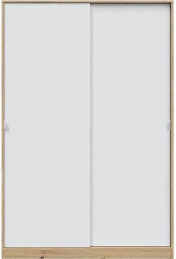 Merkloos TOP kledingkast Eiken decor 2 schuifdeuren L200 x H120 x D50 cm