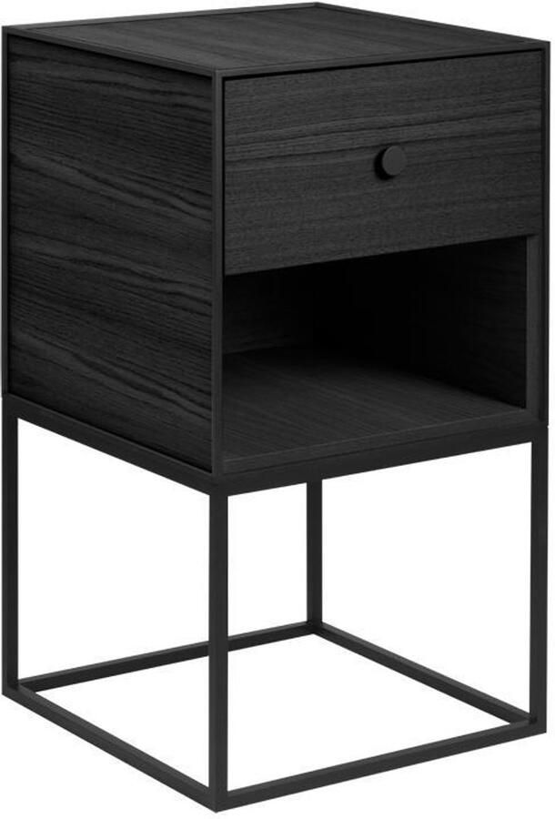 Audo Copenhagen Frame 35 Nachtkastje Met 1 Lade Zwart Gebeitst Essen