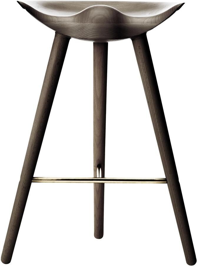 Audo Copenhagen ML42 Barkruk H73 Bruin Geolied Eiken messing