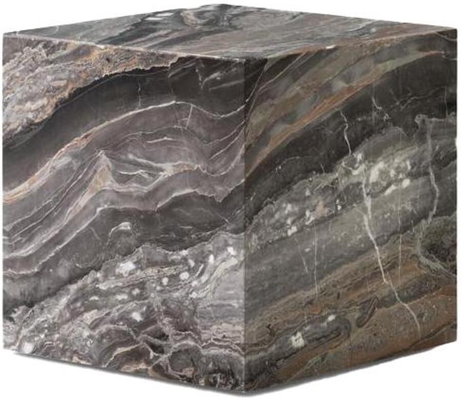 Audo Copenhagen Plinth Cubic Bijzettafel 40x40 Grey Galaxy