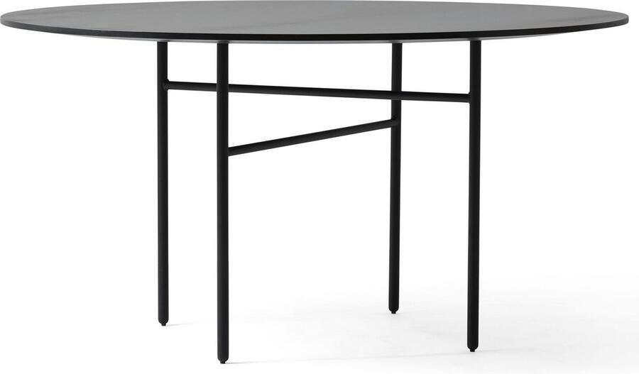 Audo Copenhagen Snaregade Round Tafel Ø140 Zwart Eiken