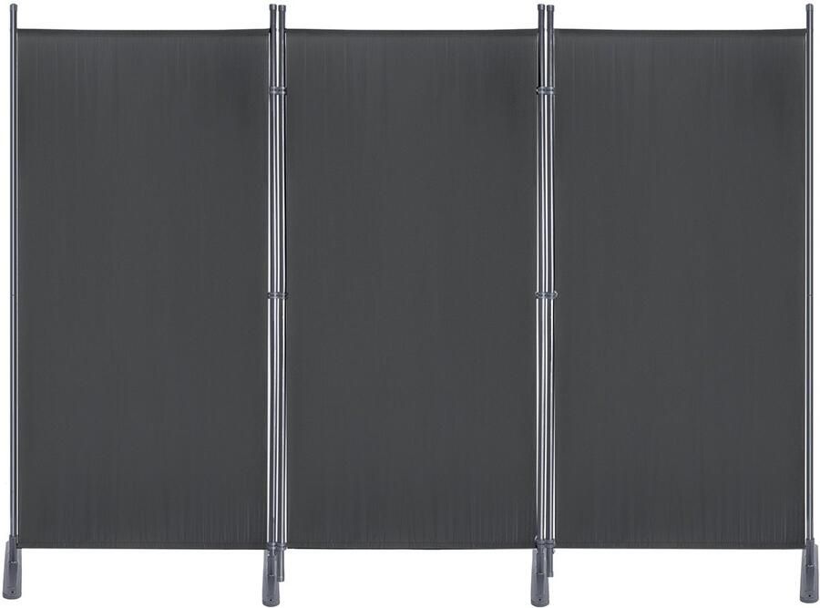 Aufun 3 delige Scherm Privacywand 275x180 cm verstelbaar Stellwand Kamerscherm voor kantoor en balkon Antraciet