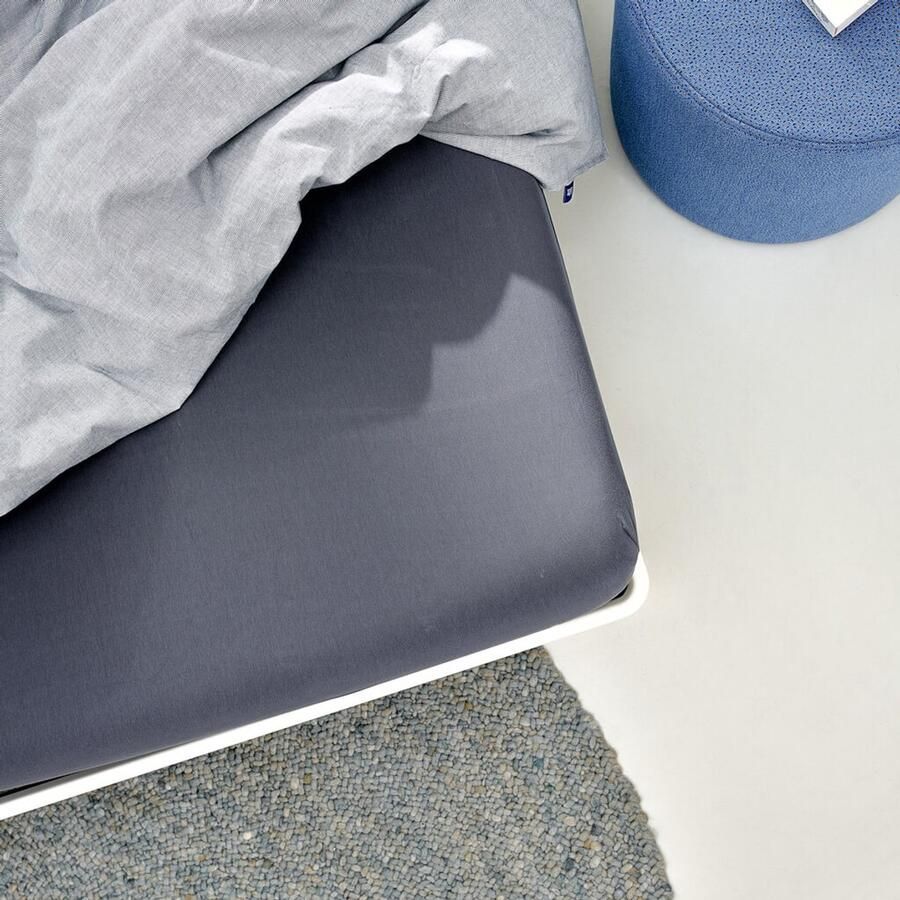 Auping Jersey 235 hoeslaken voor matras 140 160 x 200 210 220 cm Cool Grey Biologisch katoen