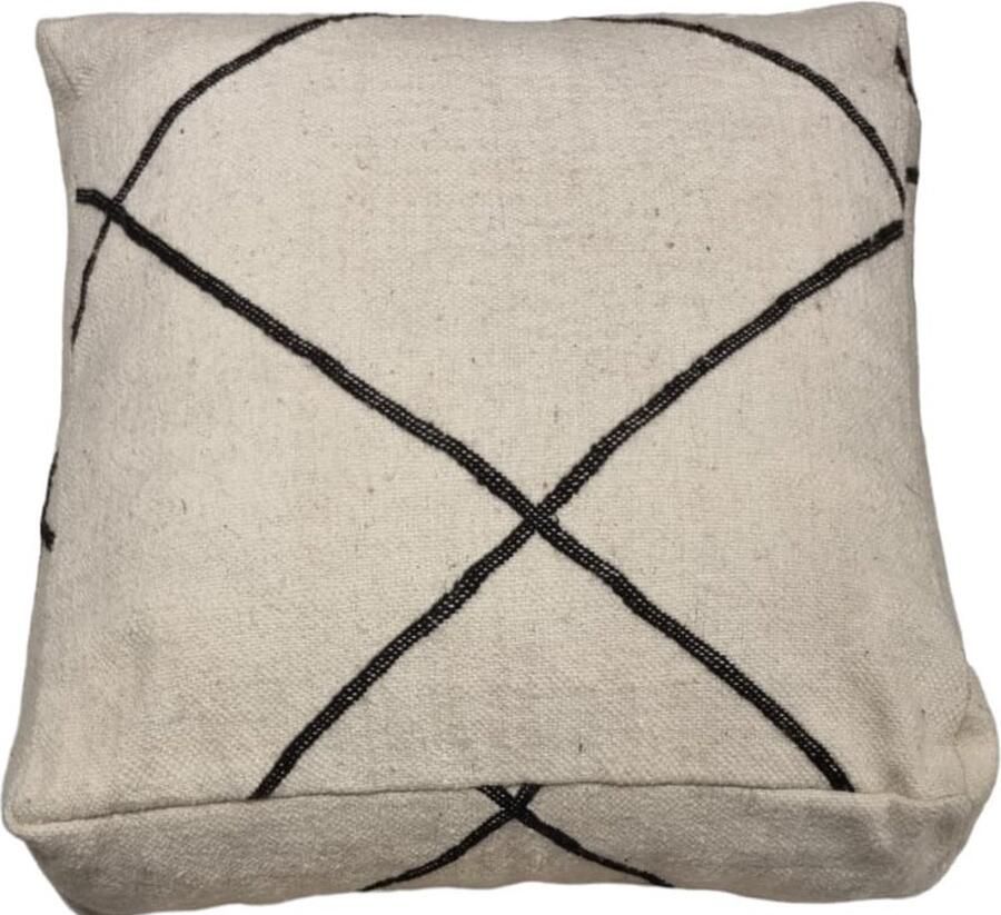 Authentiekevl Marokkaanse vintage poef zit kussen zonder vulling- Berber poef poef001 zitzak zitkussen retro poefs oosterse poefen