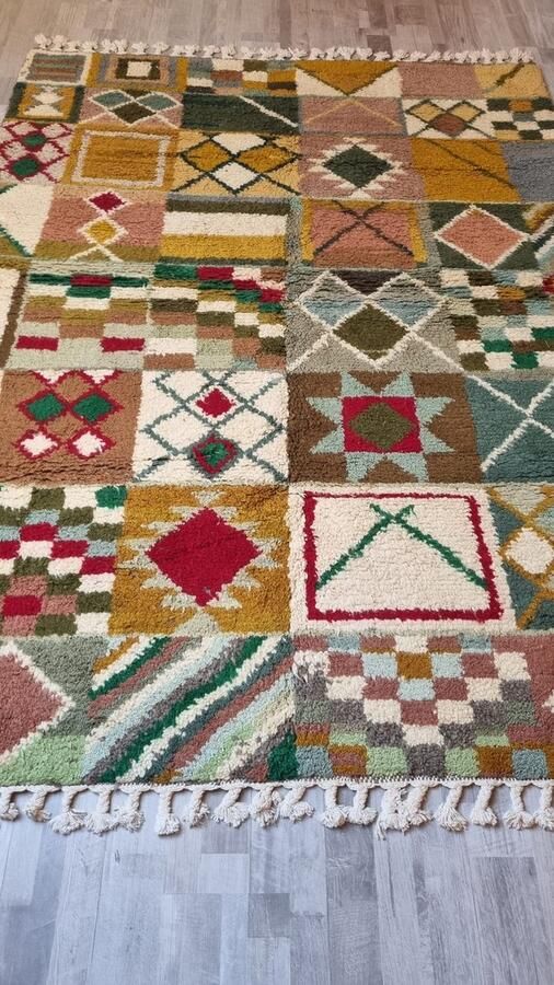 Authentiekevloerkleden.nl Dik Marrokaans vloerkleed 222 x 167 cm berber kleed tapijt