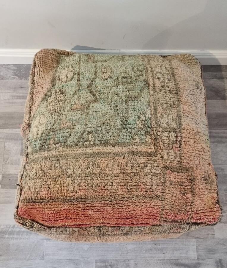 Authentiekevloerkleden.nl Marokkaanse poef en kussen Berber poef poef009 zitzak zitkussen retro poefs oosterse poefen