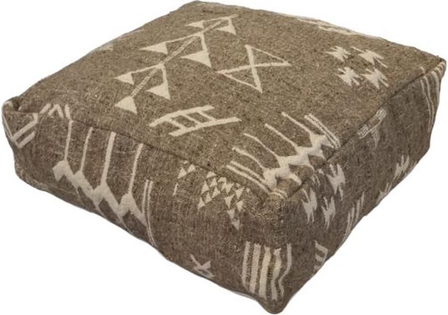 Authentiekevloerkleden.nl Marokkaanse poef en kussen Berber poef poef041 zitzak zitkussen retro poefs oosterse poefen