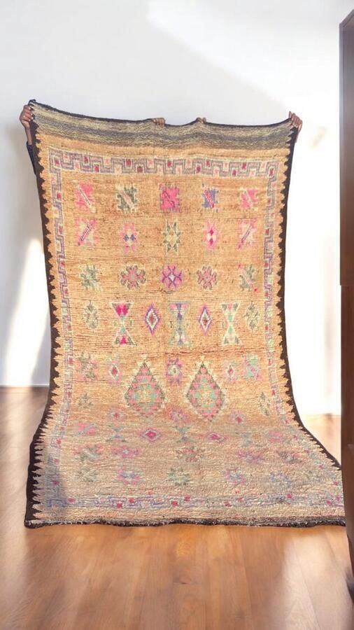 Authentiekevloerkleden.nl Vintage vloerkleed Berber tapijt 356x165 cm