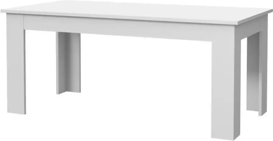 Merkloos PILVI Eettafel Wit L 180 x I90 x H 75 cm - Foto 2