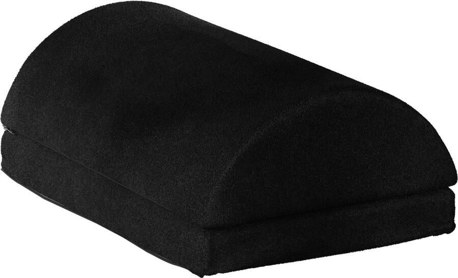 Avalo Voetensteun Bureau Stof Ergonomisch Traagschuim Uitwasbaar Verstelbaar Voor Thuis & Kantoor Zwart
