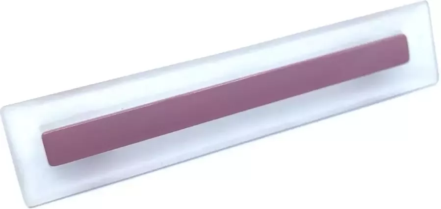 Avenue Decoration meubelgreep model Pamela 140 x 29 mm transparant silicone met roze