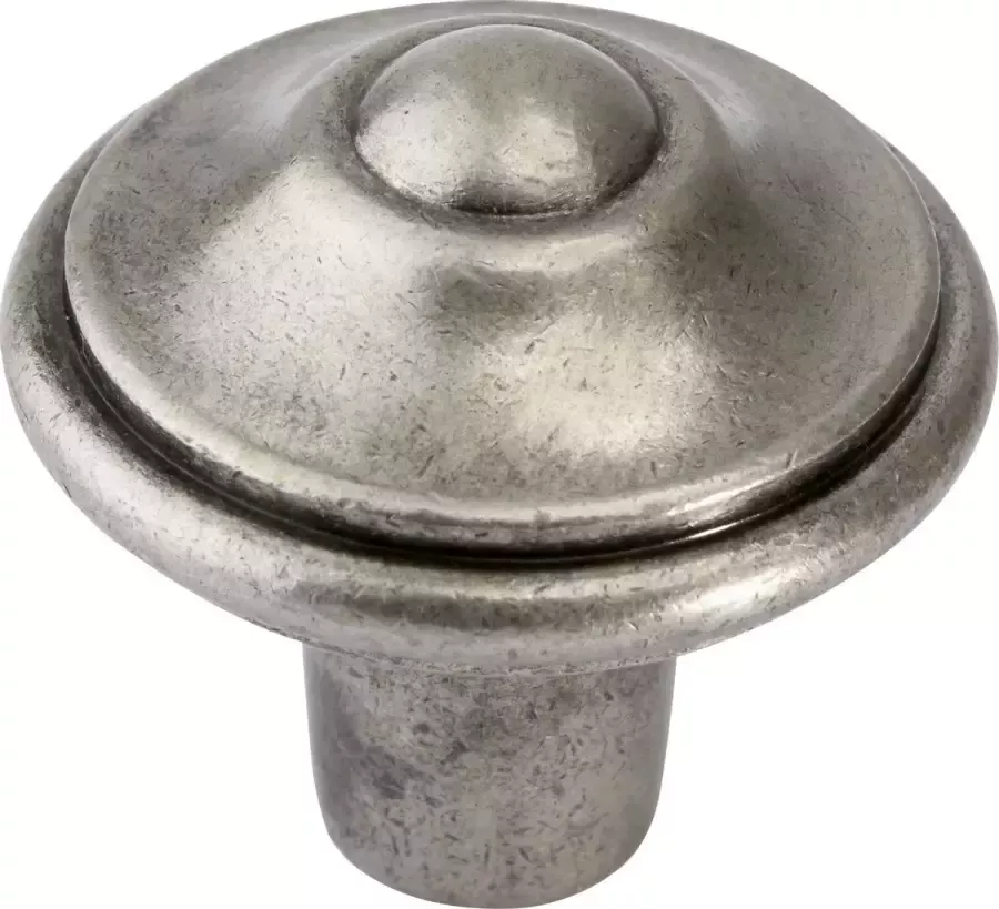 Avenue Decoration meubelknop metaal model Somme Ø 46 x 23 mm oud zilver
