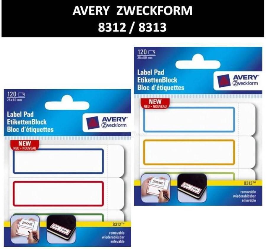 Avery Zweckform Avery 8212 8213 8313