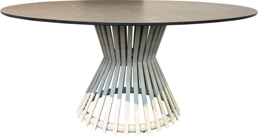 AVH-Collectie Pasadena low dining tuintafel 140xH69 cm keramisch latte