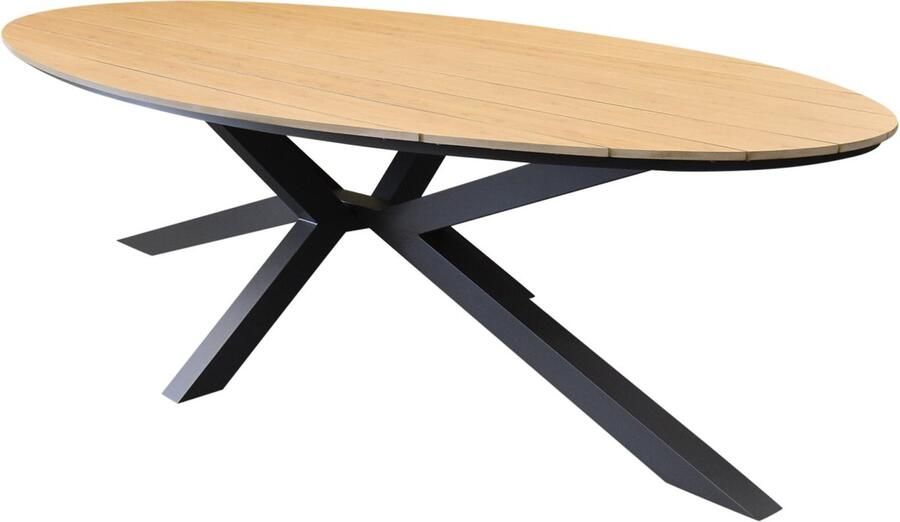 AVH-Collectie Salvador dining tuintafel ovaal 280x100xH75 cm polywood