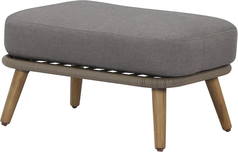 AVH-Collectie Volterra voetenbank licht bruin wicker