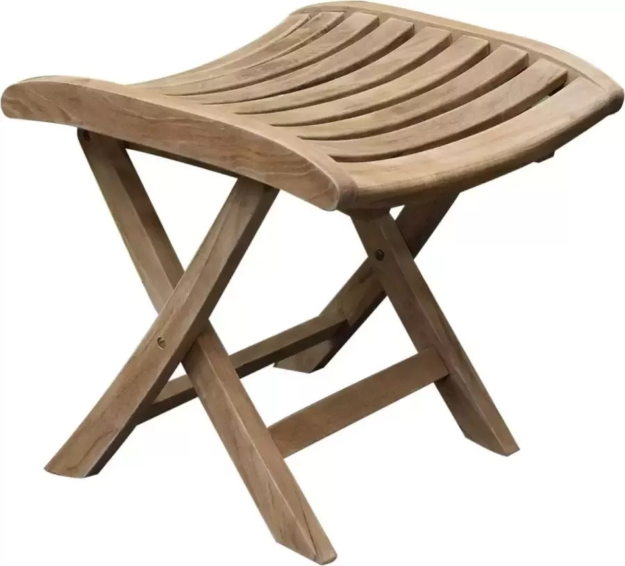 AVH-Collectie Beverly voetenbank teak inklapbaar