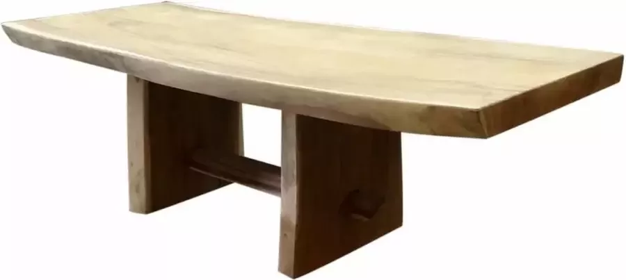 AVH-Collectie Boomstamtafel kopzit 400x120xH77 5 cm bladdikte 10 cm