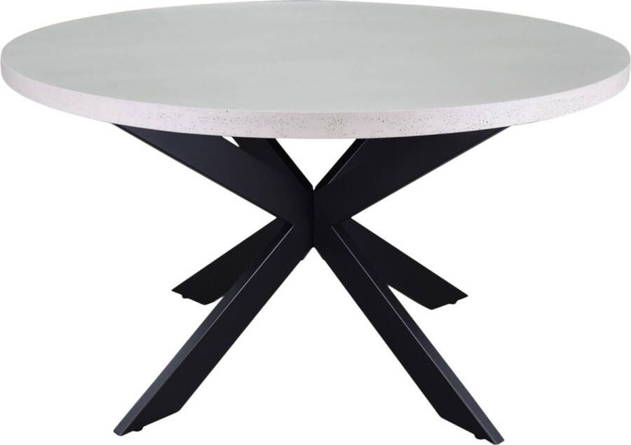 AVH-Collectie Sega dining tuintafel polystone 135 cm rond antraciet