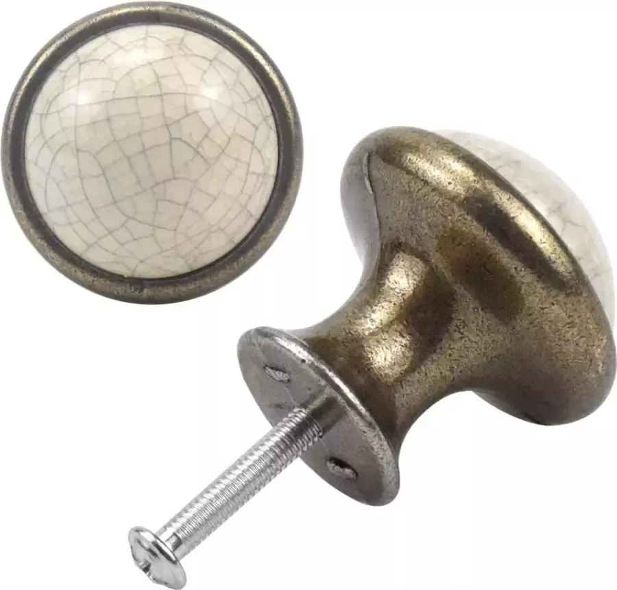 Avodova Set van 10 knoppen voor kastlade keuken 33 mm vintage ladeknoppen keramische kastdeurknoppen deurgrepen ladegrepen ladeknoppen set meubelknoppen