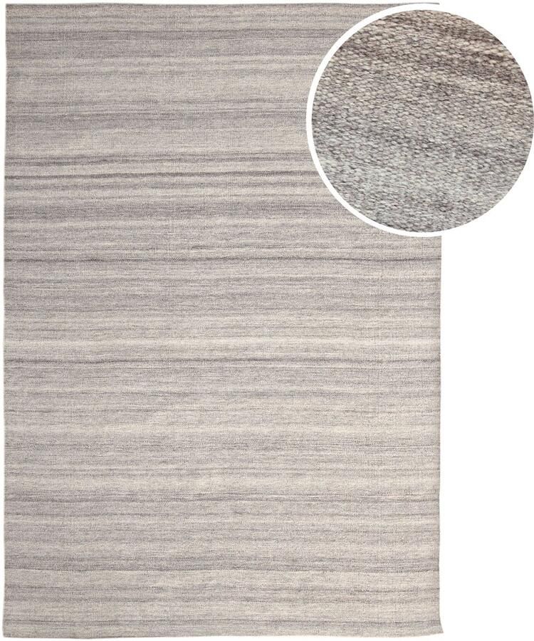 AXI Fiji Buitenkleed – Rechthoekig – 200 x 290 cm – Beige grijs – Gestreept Buitenkleed – Buitentapijt – Weer- en UV-bestendig – Plat geweven – Tuintapijt – Voor binnen en buiten Handgeweven