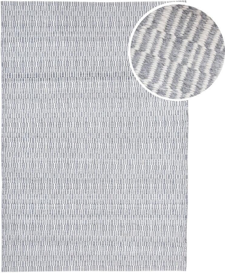 AXI Ibiza Buitenkleed – Rechthoekig – 200 x 290 cm – Grijs – Geometrisch patroon Buitenkleed – Buitentapijt – Weer- en UV-bestendig – Plat geweven – Tuintapijt – Voor binnen en buite