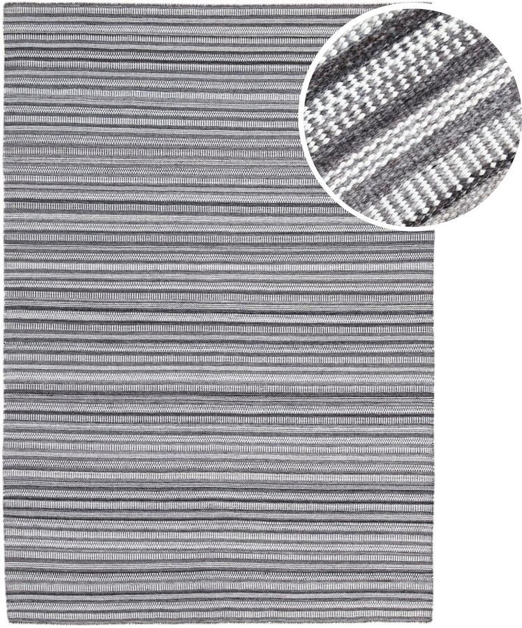 AXI Java Buitenkleed – Rechthoekig – 200 x 290 cm – Grijs – Geometrisch patroon Buitenkleed – Buitentapijt – Weer- en UV-bestendig – Plat geweven – Tuintapijt – Voor binnen en buiten Handgeweven