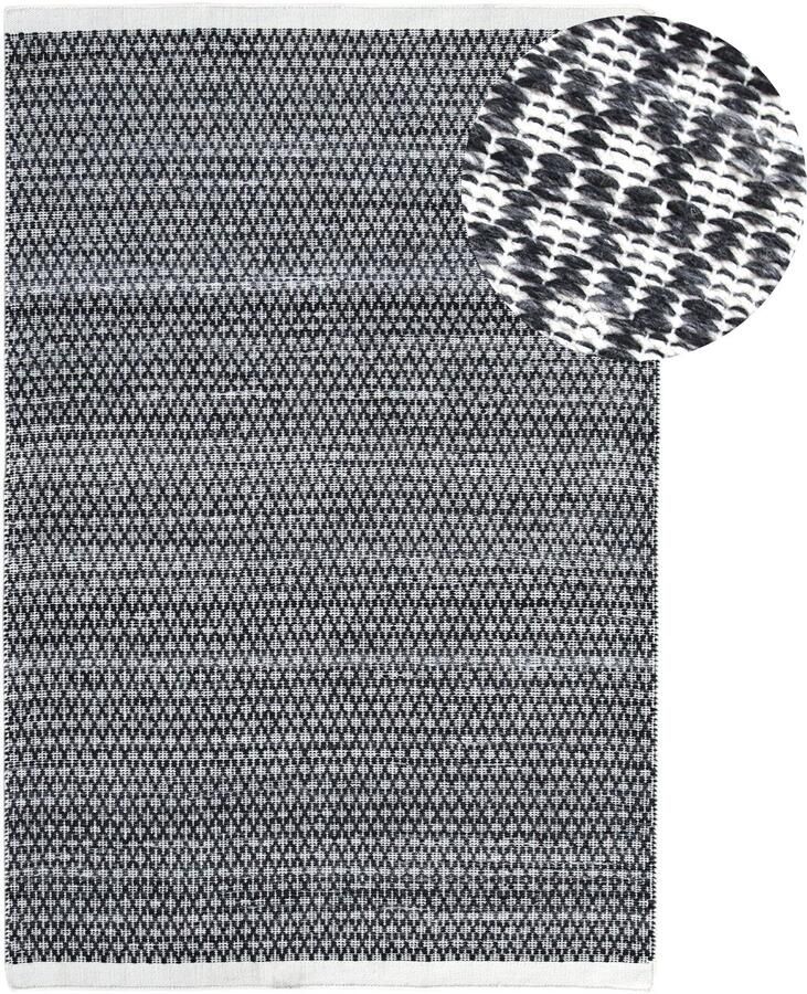 AXI Palau Buitenkleed – Rechthoekig – 200 x 290 cm – Antraciet – Geometrisch patroon Buitenkleed – Buitentapijt – Weer- en UV-bestendig – Plat geweven – Tuintapijt – Voor binnen en buiten Handgeweven