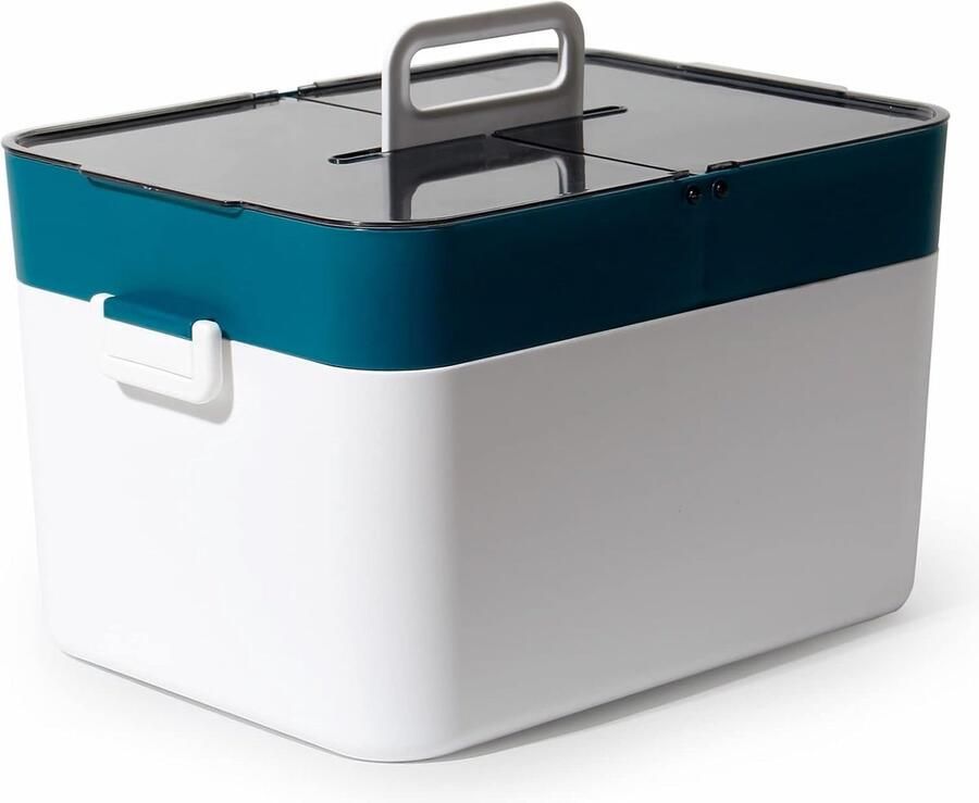 Ayangoods Medicijnkastje Huisapotheek Organizer Veilige Medicatie Opbergdoos Compact en Duurzaam Wit