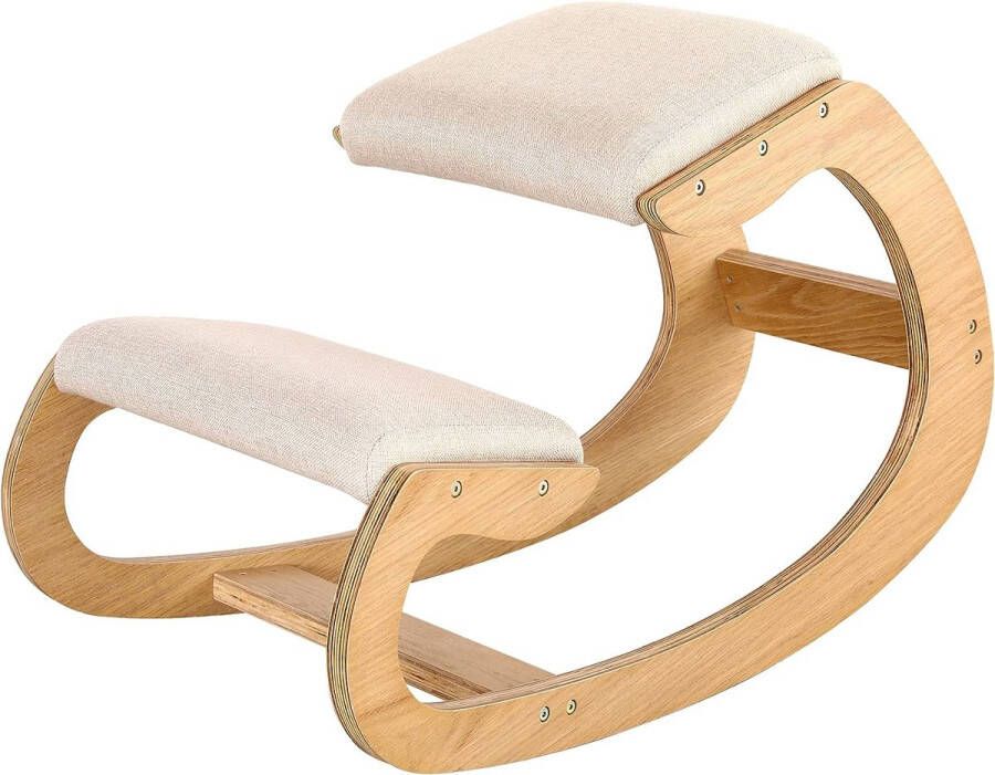 Ayangoods Ergonomische Kniestoel voor Gezonde Zithouding en Meditatie Verstelbare Stoel met Orthopedisch Design Comfortabele Rugleuning en Duurzame Constructie In Hoogte Verstelbaar Geschikt voor Dagelijks Gebruik en Yoga