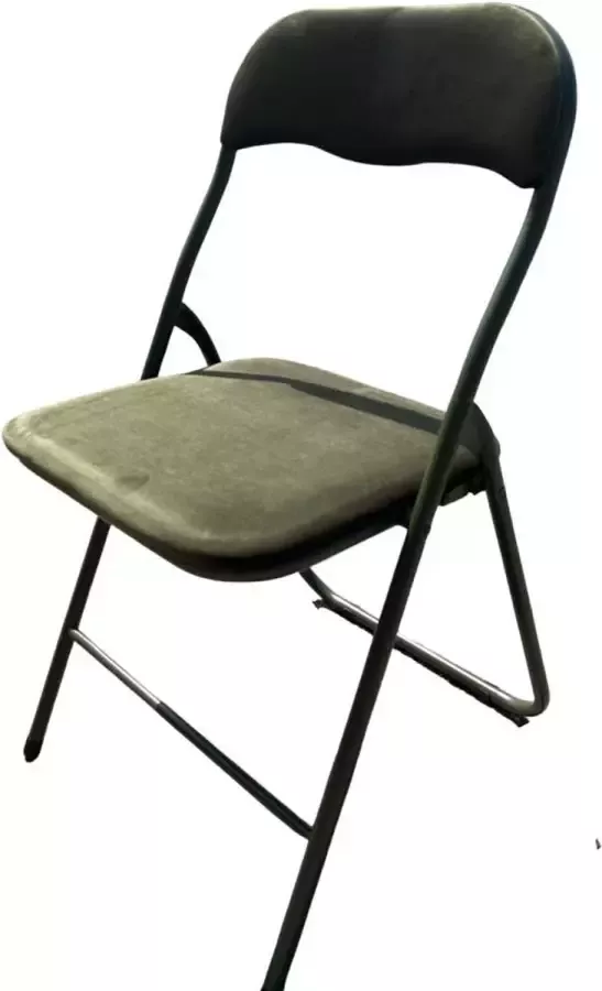 AYD Home Fluwelen vouwstoel Groen Tuinstoel Klapstoel binnen Klapstoel buiten Klapstoel camping Vouwstoel velvet Fluwelen klapstoel Inklapstoel