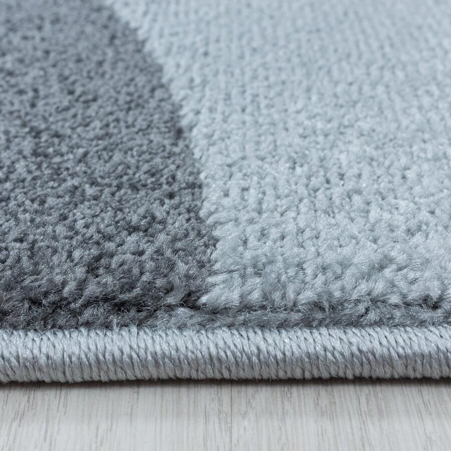 Adana Carpets Laagpolig vloerkleed geometrisch patroon blauw woonkamerkleed jute achterkant afmeting: 200 cm x 290 cm - Foto 2