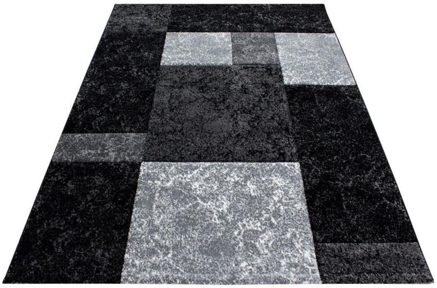 Ayyildiz Hawaii Vloerkleed – Grijs Zwart Lichtgrijs – Laagpolig – Modern 3D-Design – 240x340 cm