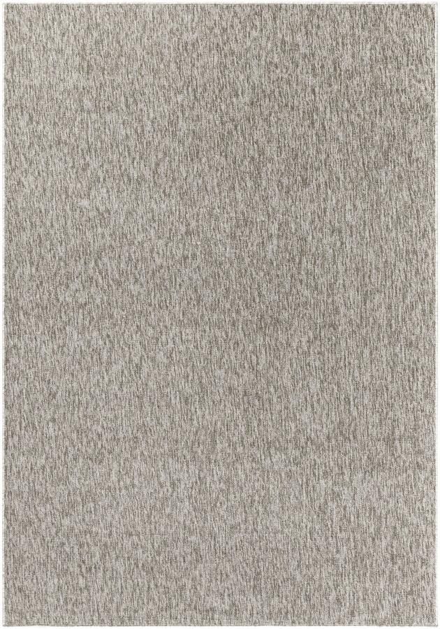 Ayyildiz Nizza Vloerkleed – Beige – Laagpolig & Effen Design – 200x200 cm rond
