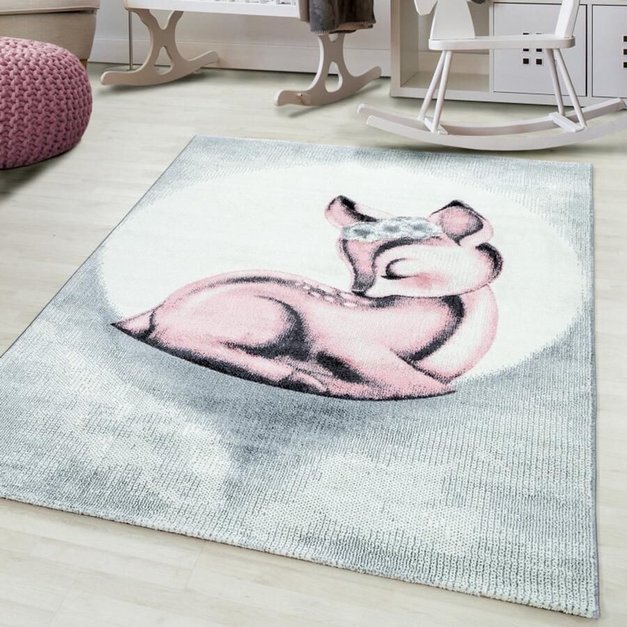 Ayyildiz Vloerkleed Bambi roze 140 x 200 cm kindertapijt