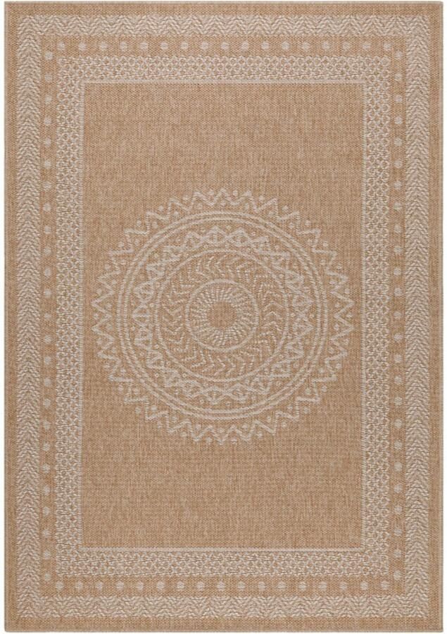 Ayyildiz Vloerkleed Dhaka – Lichtbeige Beige – Laagpolig met Levendig Design – Voor Binnen en Buiten – 200x290 cm - Foto 3