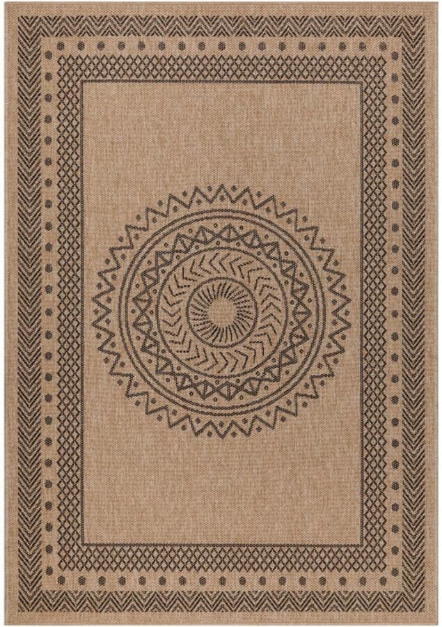 Ayyildiz Vloerkleed Dhaka – Lichtbeige Beige – Laagpolig met Levendig Design – Voor Binnen en Buiten – 200x290 cm - Foto 2