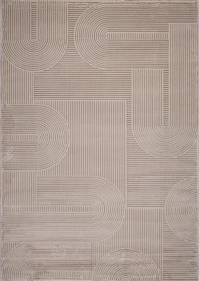 Moonay Home Moonay Vloerkleed Japandi stijl Beige 160 x 230 cm