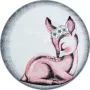 Ayyildiz Bambi vloerkleed 120x120cm roze 0850 - Thumbnail 1
