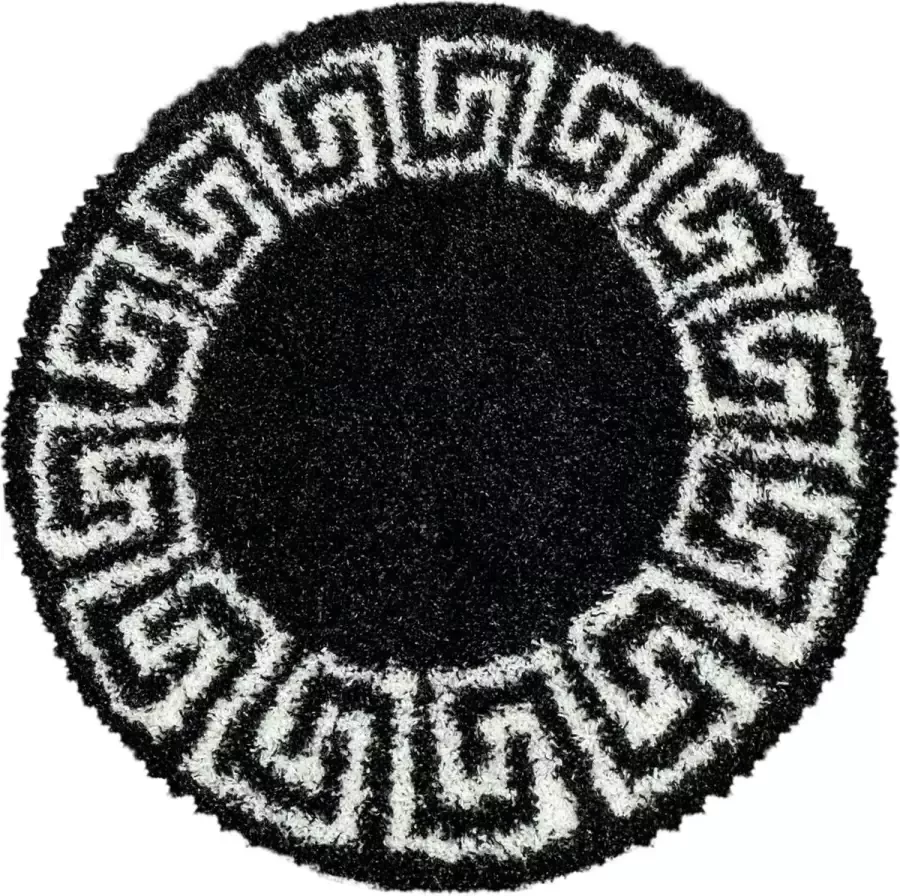 Ayyildiz Hera vloerkleed 120x120cm antraciet 3301