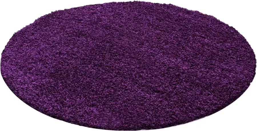 Ayyildiz Shaggy Tapijt 30 mm lang en hoogpolig Purple Lila kleur