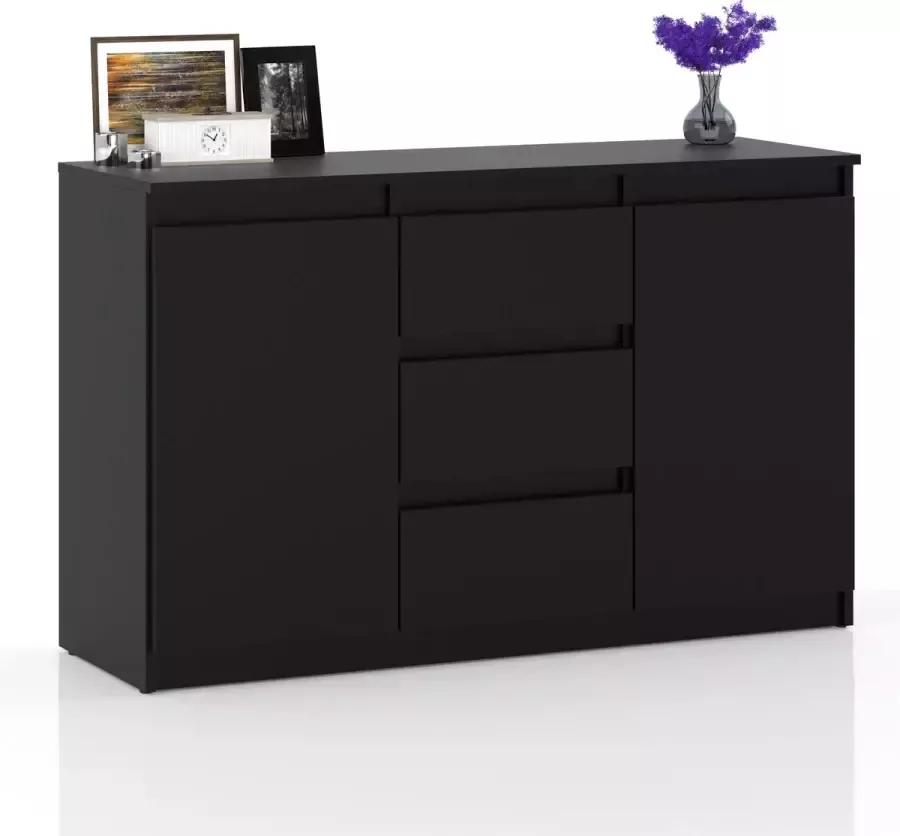 AZ-Home Dressoir Bruno 120 cm Zwart Kast Commode