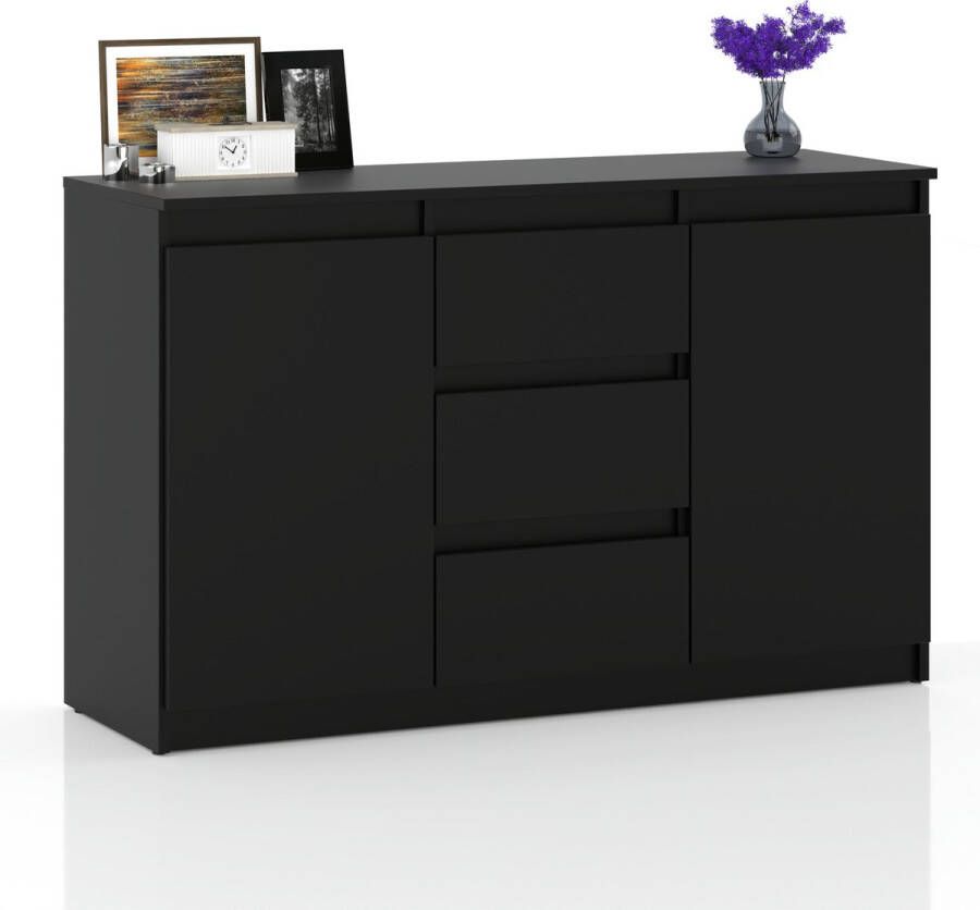 AZ-Home Dressoir Bruno 120 cm Zwart Kast Commode