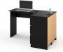 AZ-Home Hoekbureau Malmo Rechts Zwart Mat Bureau Computer desk - Thumbnail 1